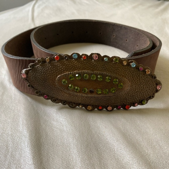 Y2K Gemstone Buckle Belt - Picture 1 of 4